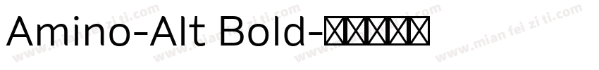 Amino-Alt Bold字体转换